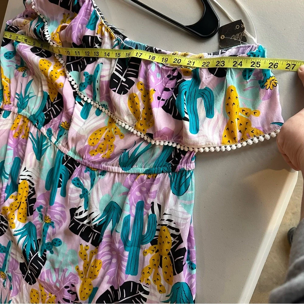 NWT Wrangler Retro One Shoulder, Bright Aztec Print Dress, Women’s Plus Size 3X - Picture 6 of 7